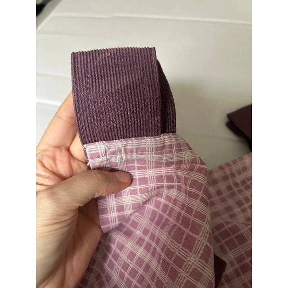 2 CoCaLo Baby Sugar Plum Window Valance Purple Check - Picture 3 of 5